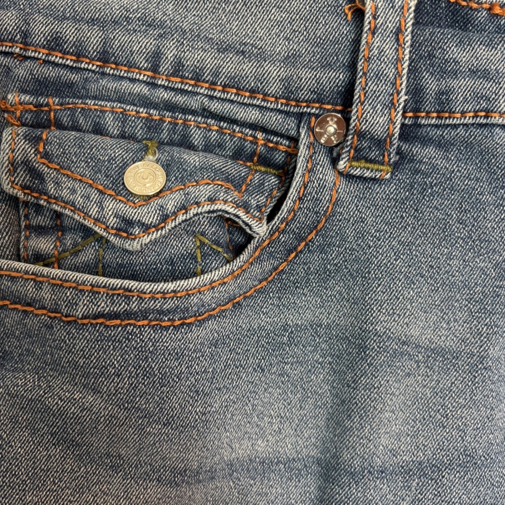 True Religion Men's Rocco Casual Relaxed Skinny Medium Wash Denim Shorts 30 - Picture 5 of 15